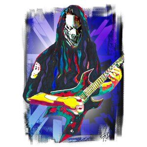Mick Thomson Slipknot Guitar Groove Metal Music Poster Print Wall Art 18x24